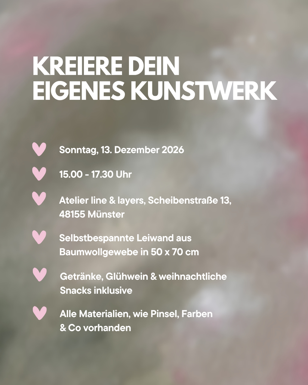 Mal-Workshop XL 13. Dezember 2026