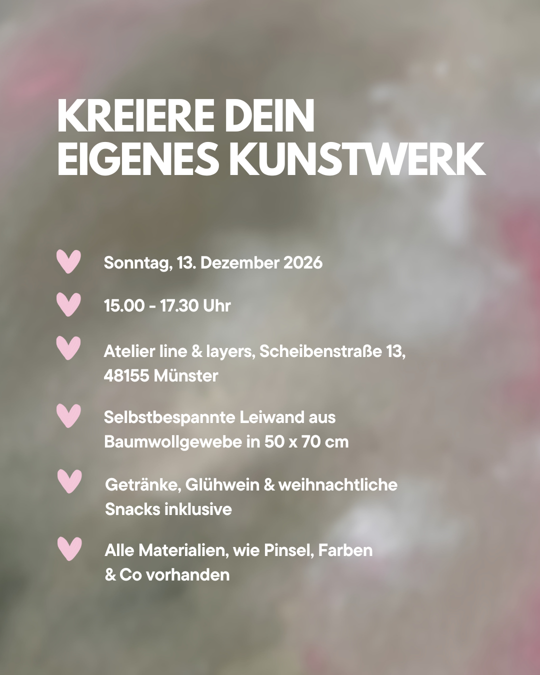 Mal-Workshop XL 13. Dezember 2026