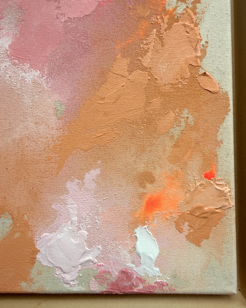 Pink meets Orange No. 2 30x30 cm