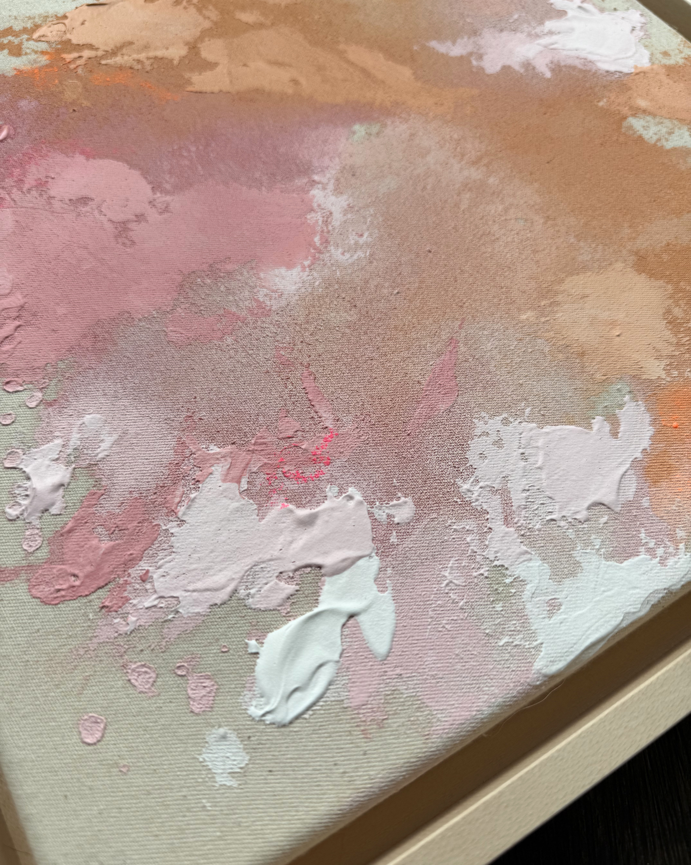 Pink meets Orange No. 2 30x30 cm